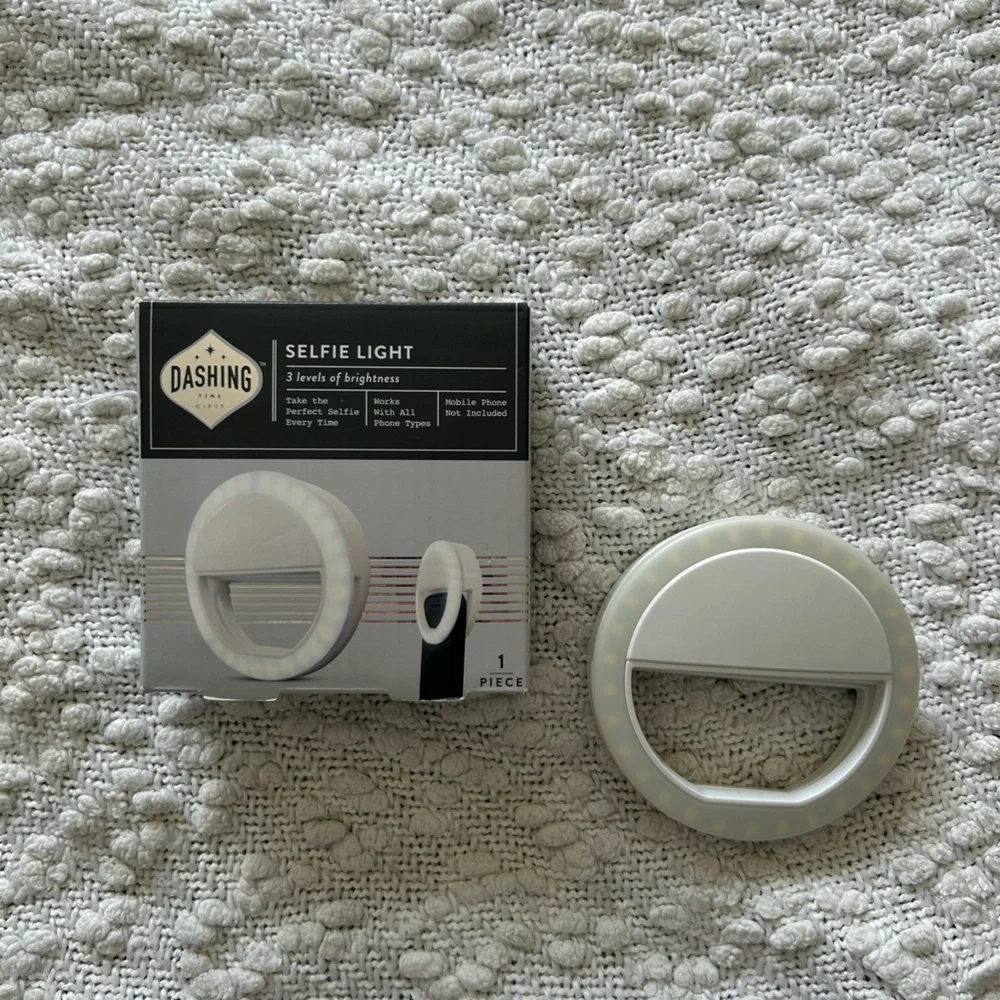 SET OF 2 Dashing White Selfie/Reading Light Clips